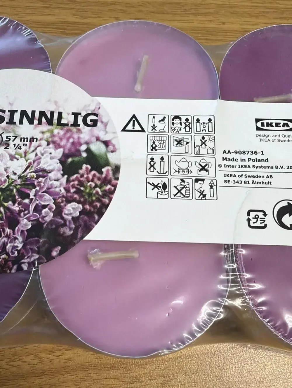 The IKEA Sinnlig Scented Candle, 12-tealights 2 1/4